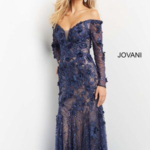 Jovani Navy Evening Dress, size 4